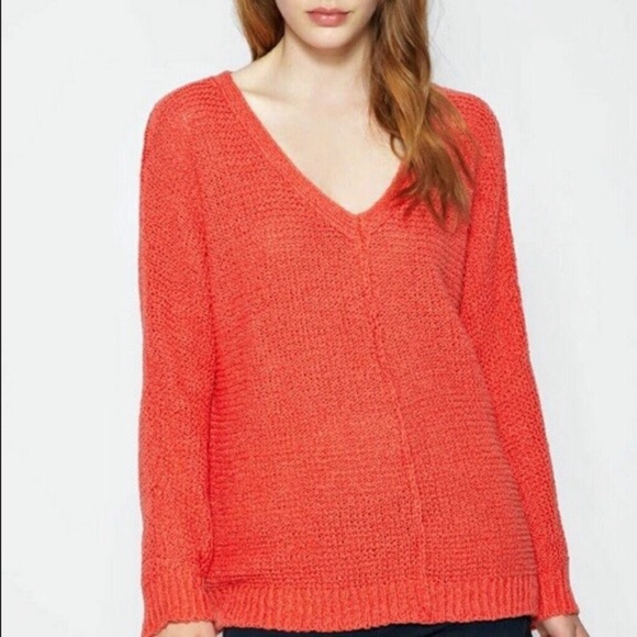 Free People Coral Oversized Chunky Knit 